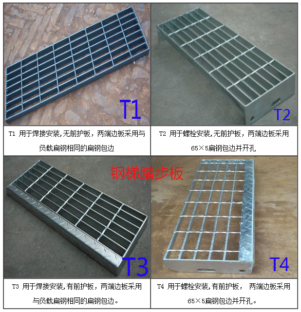 t1、t2、t3和t4型鋼格板產(chǎn)品參考圖片